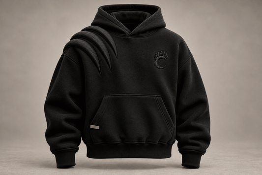 CAVREN GRIP Hoodie — Onyx Black - CAVREN