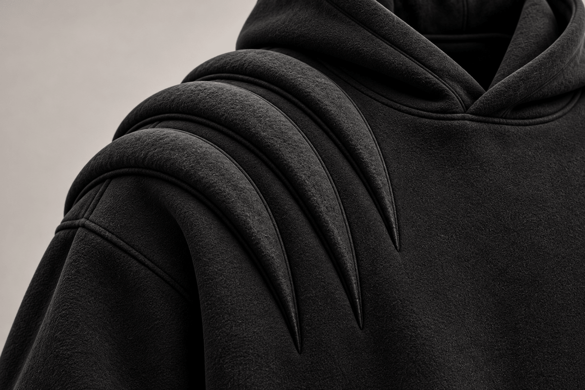 CAVREN GRIP Hoodie — Onyx Black - CAVREN